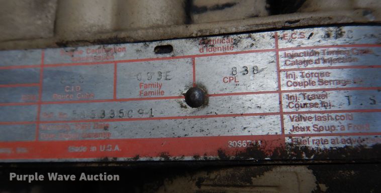 image for item DE7510 1990 International 9300  fertilizer delivery truck