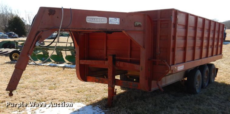 image for item DF0040 1973 Hillsboro  end dump trailer