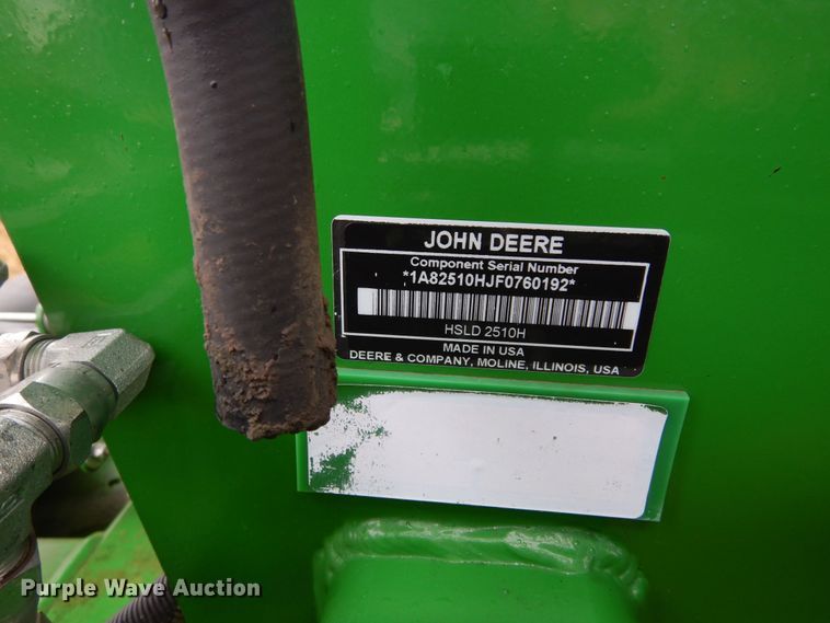 image for item DI8660 2015 John Deere HSLD 2510H  NH3 applicator