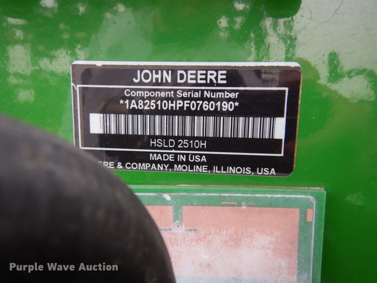 image for item DI8661 2015 John Deere HSLD 2510H  NH3 applicator