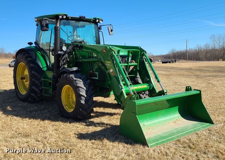 image for item DJ1721 2015 John Deere 6125R  MFWD tractor