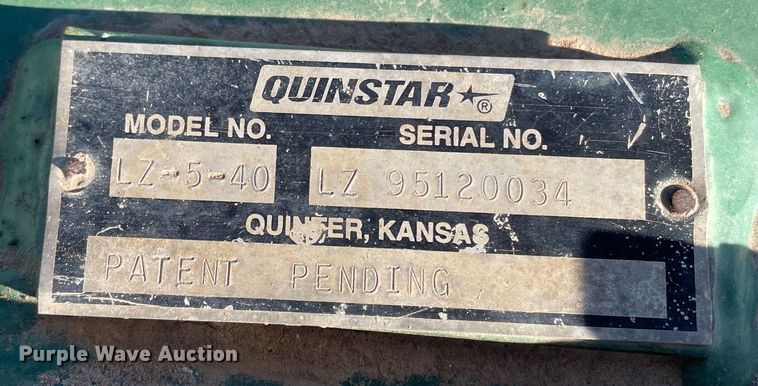 image for item DN0191 QuinStar LZ-5-40  sweep plow