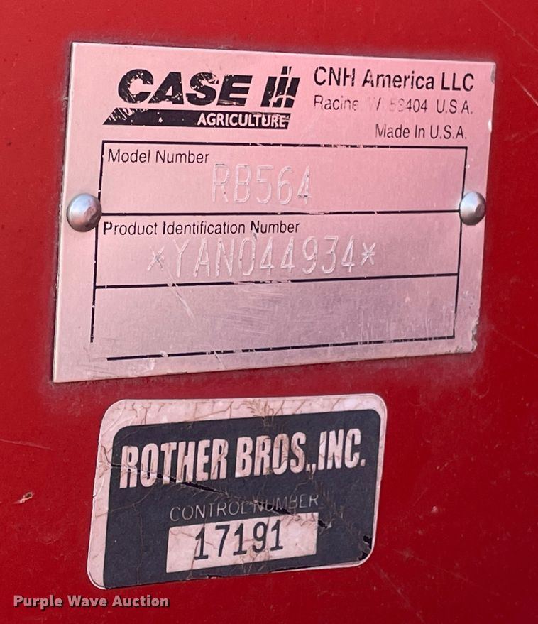 image for item DN0202 2011 Case IH RB564  round baler