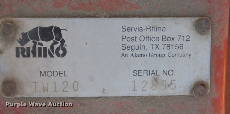 image for item JJ9374 Rhino TW120  rotary mower