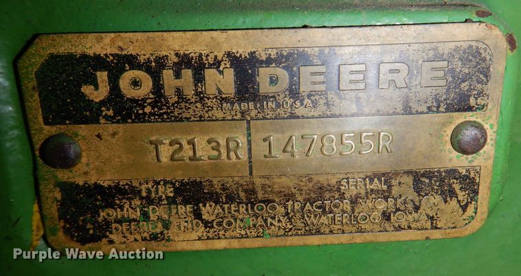 image for item KG9996 1967 John Deere 4020  tractor