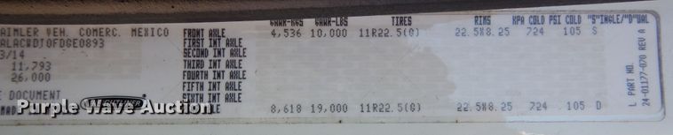 image for item DH7335 2015 Freightliner M2 106  box truck