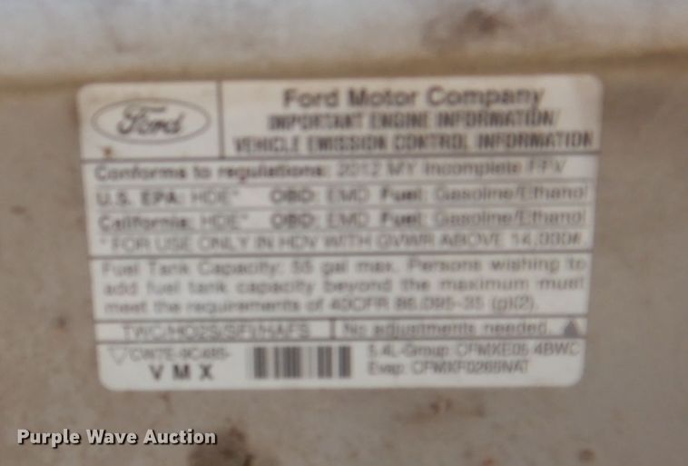 image for item DH7337 2012 Ford E450 Super Duty  box truck