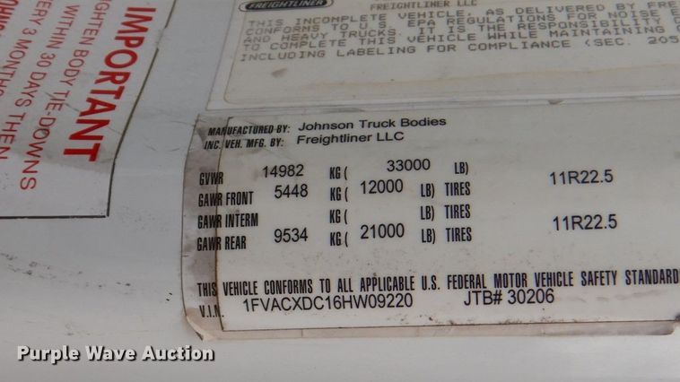 image for item DH7339 2006 Freightliner Business Class M2 106  box truck