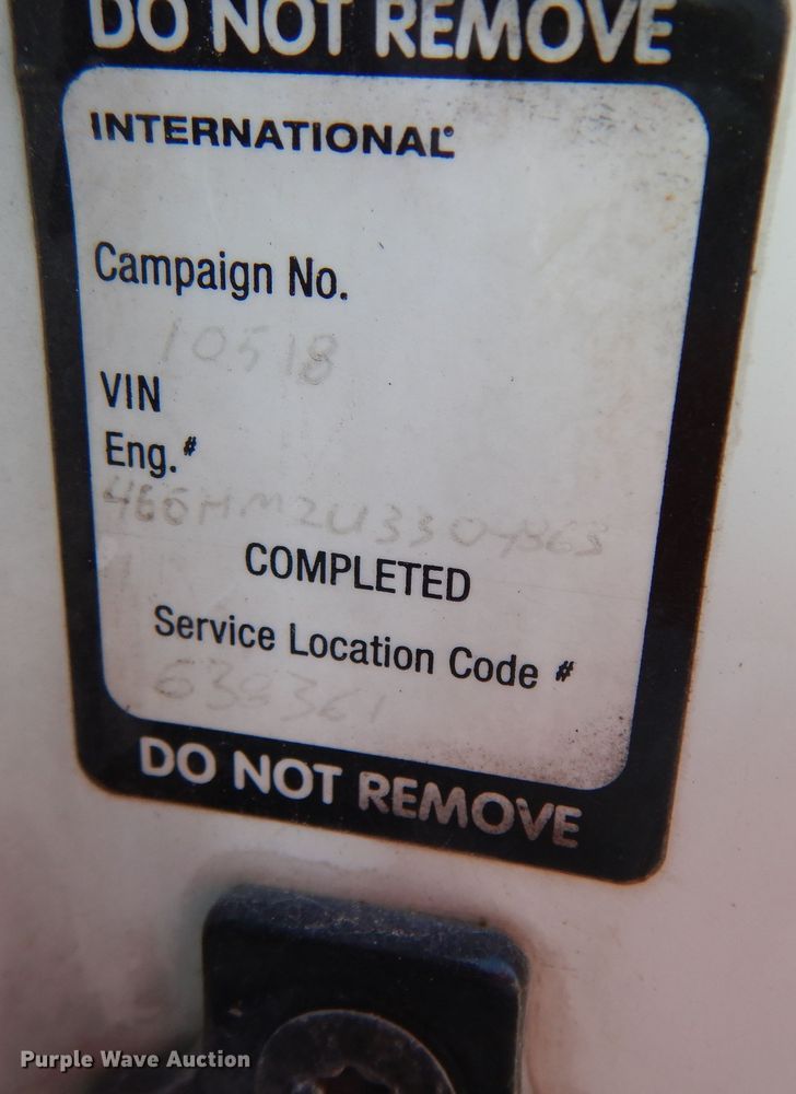 image for item DI8641 2011 International 4300 SBA  truck cab and chassis