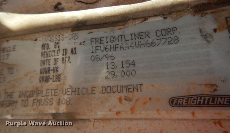 image for item DJ3812 1997 Freightliner FL70  roll-off container truck