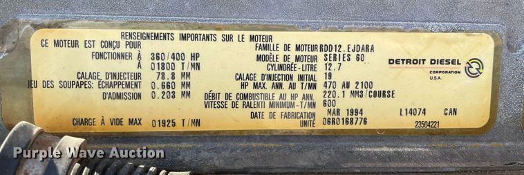 image for item DN0196 1994 Freightliner FLD120  semi truck