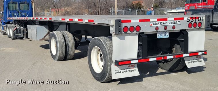 image for item HK9297 2016 Transcraft Eagle II  flatbed trailer
