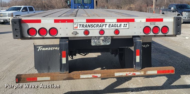 image for item HK9298 2015 Transcraft Eagle II  flatbed trailer