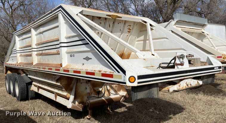 image for item IJ9695 1998 Beall BSBDS-21-1-HH  bottom dump trailer