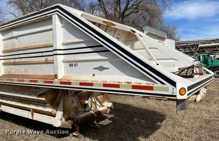image for item IJ9695 1998 Beall BSBDS-21-1-HH  bottom dump trailer