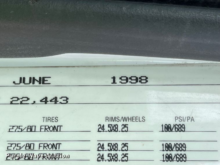 image for item IJ9742 1999 Volvo VN  semi truck