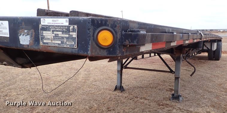 image for item IS9477 1997 Aztec  flatbed trailer