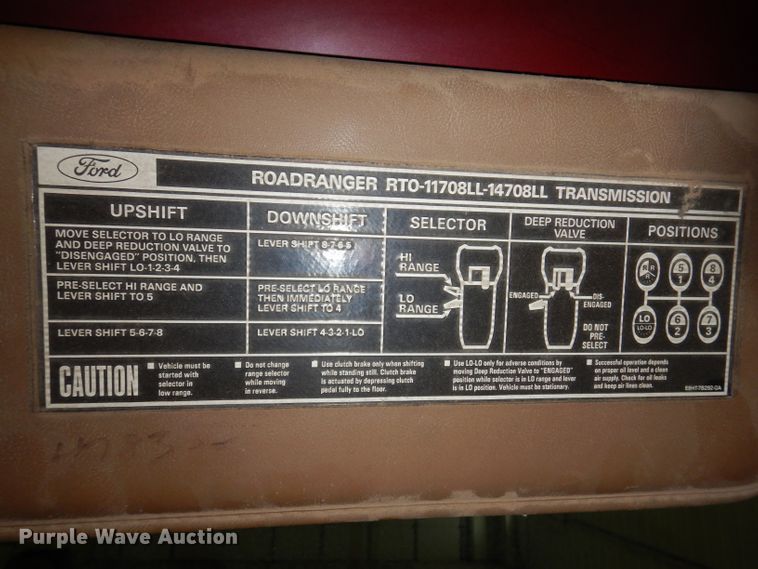 image for item KG9987 1993 Ford LTLS9000  semi truck