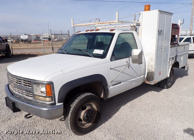 image for item DC4073 1998 Chevrolet K3500  utility bed pickup truck