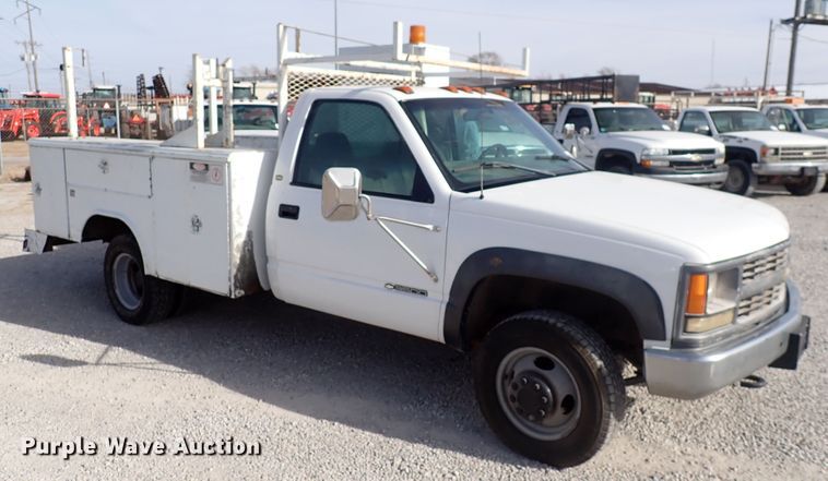 image for item DC4073 1998 Chevrolet K3500  utility bed pickup truck