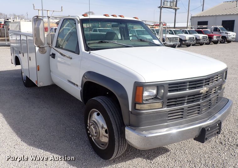 image for item DC4074 2000 Chevrolet C3500  utility bed pickup truck