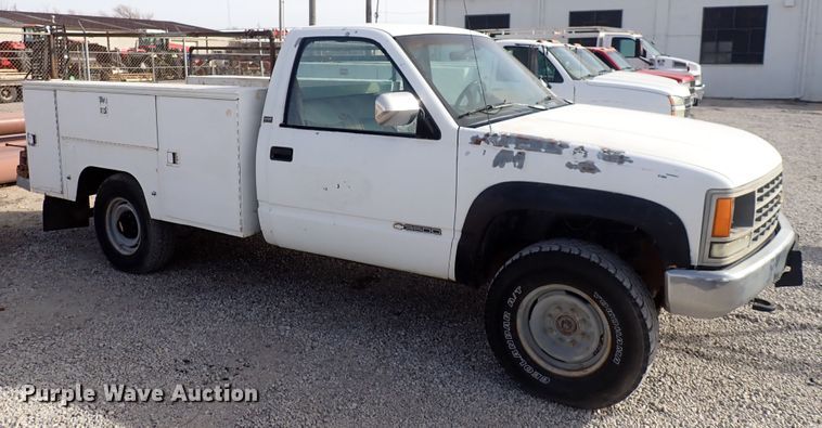 image for item DC4077 1990 Chevrolet K3500  utility bed pickup truck