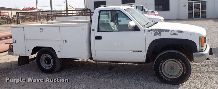 image for item DC4077 1990 Chevrolet K3500  utility bed pickup truck