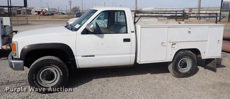 image for item DC4077 1990 Chevrolet K3500  utility bed pickup truck