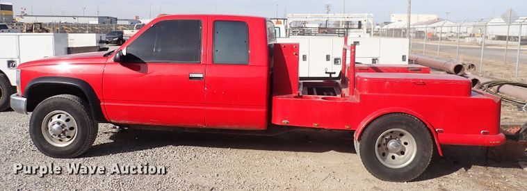 image for item DC4081 1992 Chevrolet K3500  flatbed pickup truck