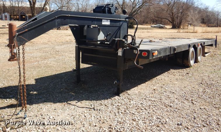 image for item DF0070 1991 Shop Made  tilt deck equipment trailer