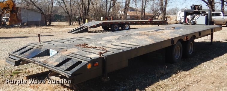 image for item DF0070 1991 Shop Made  tilt deck equipment trailer