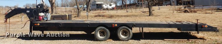 image for item DF0070 1991 Shop Made  tilt deck equipment trailer