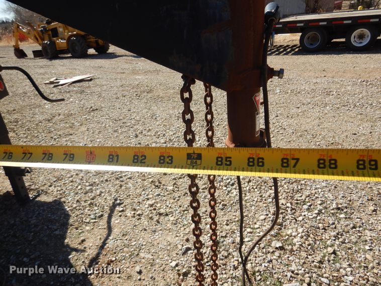 image for item DF0070 1991 Shop Made  tilt deck equipment trailer