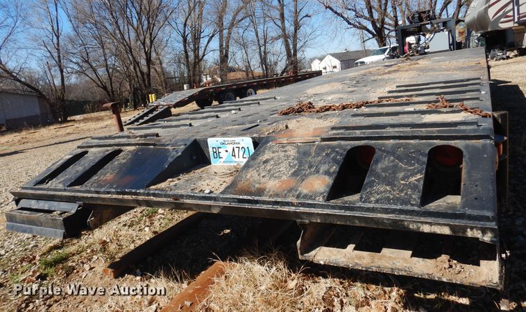 image for item DF0070 1991 Shop Made  tilt deck equipment trailer