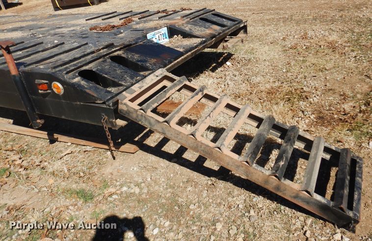 image for item DF0070 1991 Shop Made  tilt deck equipment trailer