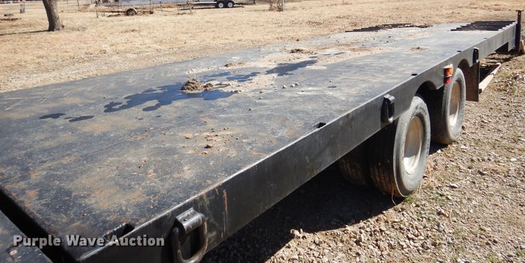 image for item DF0070 1991 Shop Made  tilt deck equipment trailer