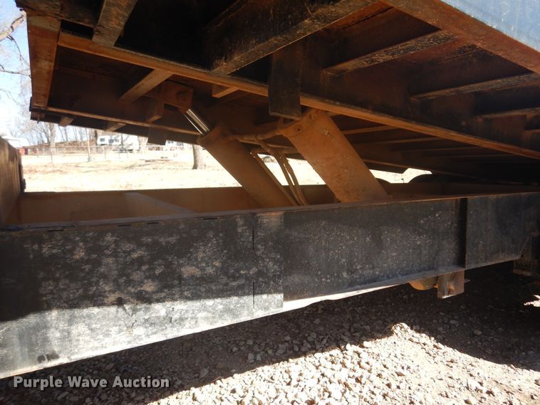 image for item DF0070 1991 Shop Made  tilt deck equipment trailer