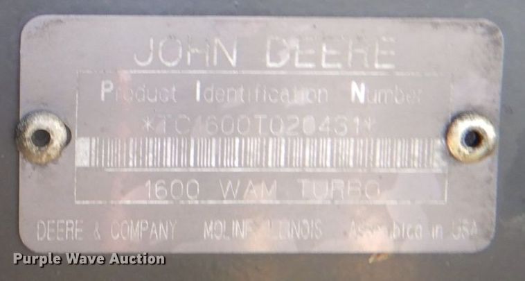 image for item DH7341 2003 John Deere 1600 Turbo  lawn mower