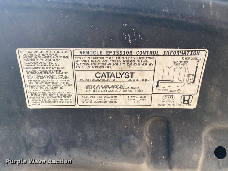 image for item DL6944 2006 Honda Civic