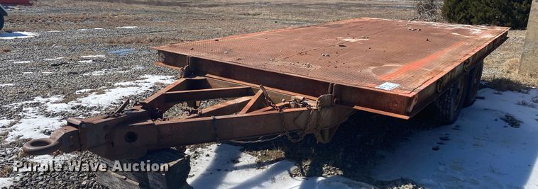 image for item DL6973 Shop built tilt deck utility trailer