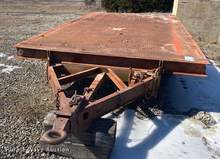 image for item DL6973 Shop built tilt deck utility trailer