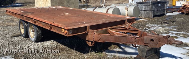 image for item DL6973 Shop built tilt deck utility trailer