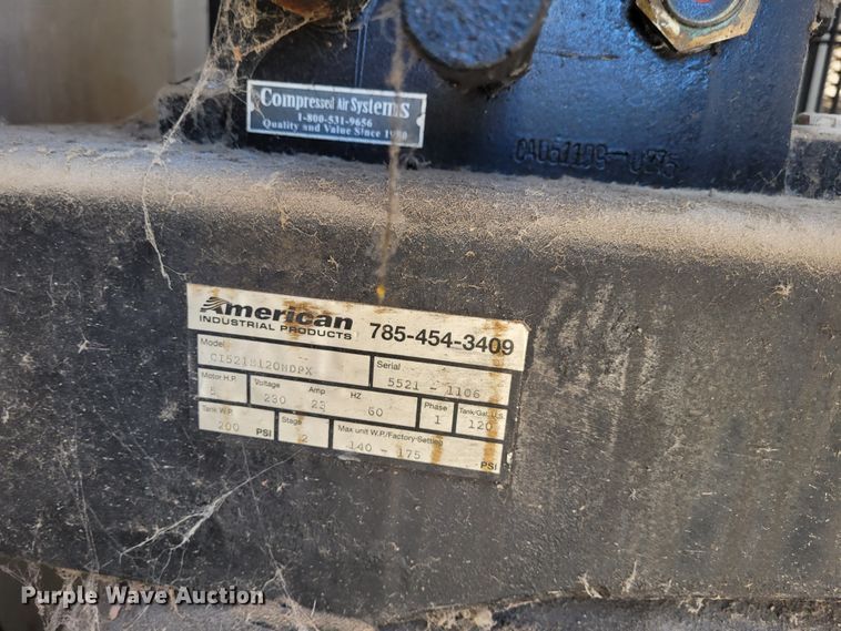 image for item DM1031 American C1521E120HDPX  air compressor
