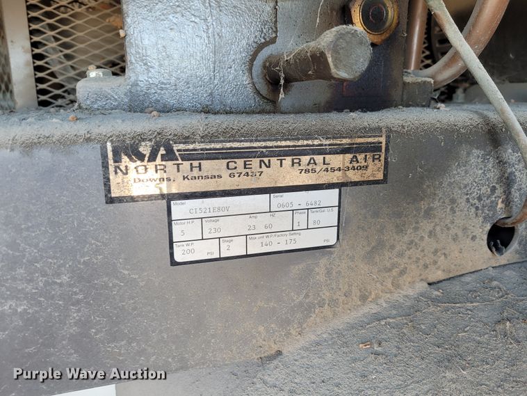 image for item DM1033 (2) Industrial Gold C1521E80V air compressors