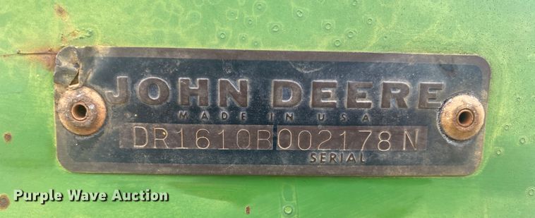 image for item DM8290 John Deere DR1610B  grain drill