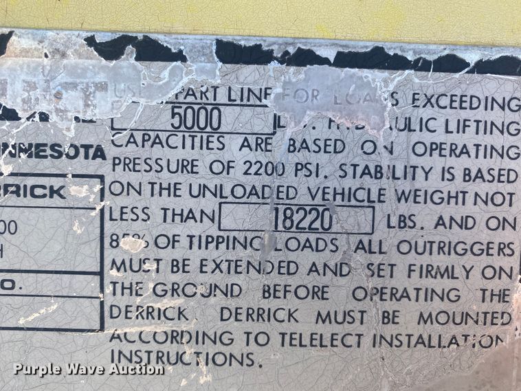 image for item DM8293 1988 GMC C6000  digger derrick truck