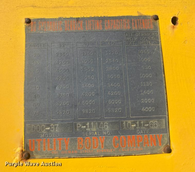 image for item DM8294 1975 GMC 6500  digger derrick truck