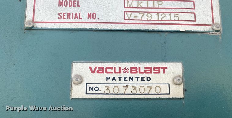 image for item DM8295 VacuBlast MK11P media blast cabinet