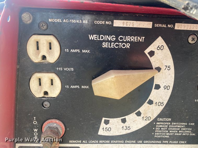 image for item DM8296 Lincoln Electric  AC-150/4.5AS welder/generator