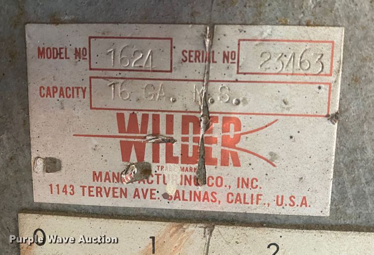 image for item DM8298 Wilder 1624  sheet metal slitter